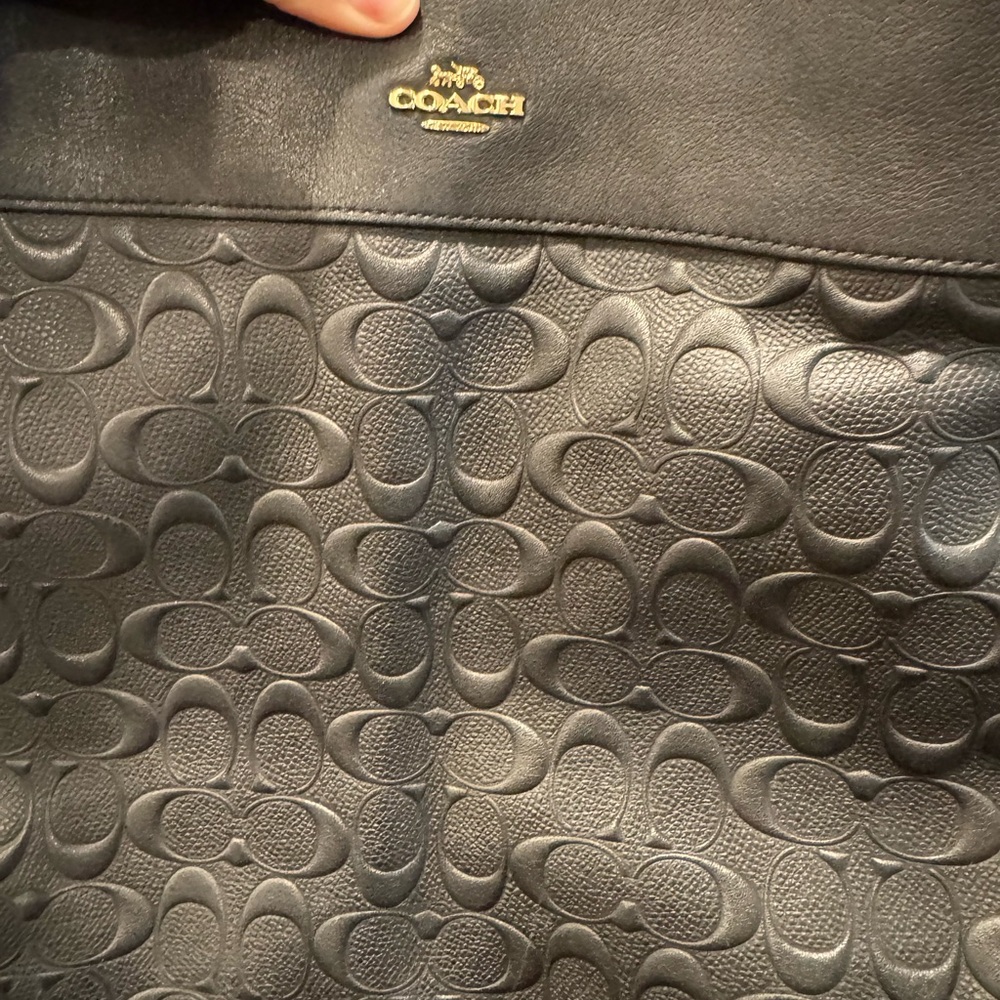 Coach Lexy Shoulder Bag in Signature Black Leather See Description - Picture 4 of 10